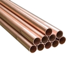 45% Elongation Cold Storage Parts Straight Copper Pipe 120mm Wall Thickness