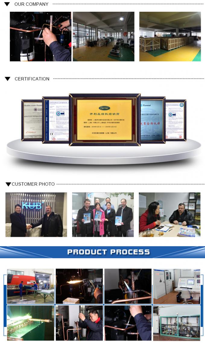 6GE-34Y 30HP 압축기 낮은 온도 응축 단위 30hp 캐스케드 응축 단위 물 냉장고 응축 단위 8