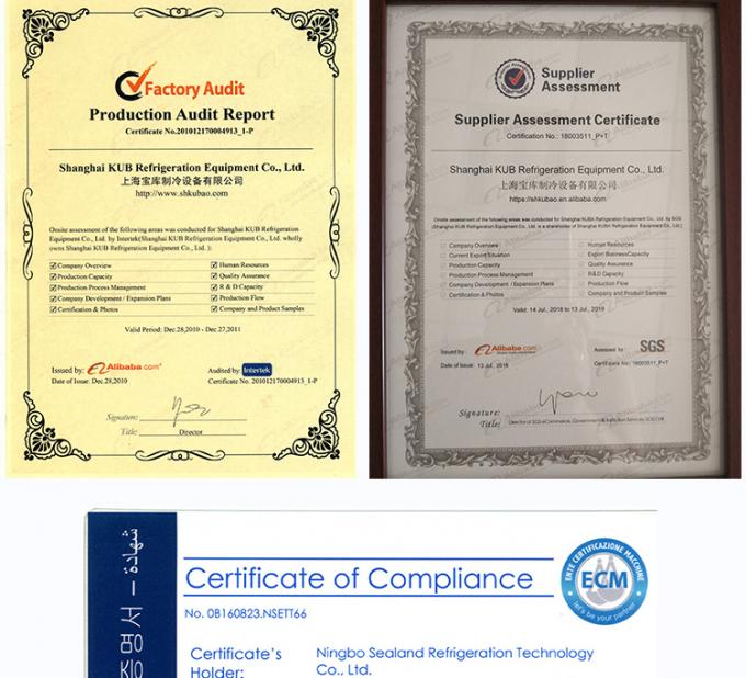 SPAE053D CE 인증 냉동실용 산업용 세 팬 증발 공기 냉각기 6