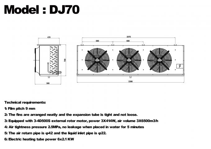 DJ 시리즈 DJ100 단일 단위 냉장고 CE 인증 냉장고 전용 공기 냉장기 증발기 천장 증발기 냉장기 제조업체,냉장고 공장, 냉장고 8