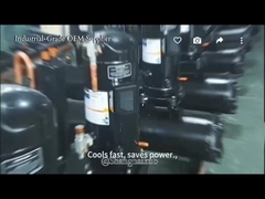 효율적인 냉각 솔루션: 작동 중인 산업용 냉각기 유닛!