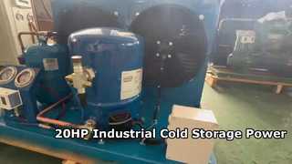 Danfoss MT80HP4CVE 압축기를 갖춘 저온실 응축 장치