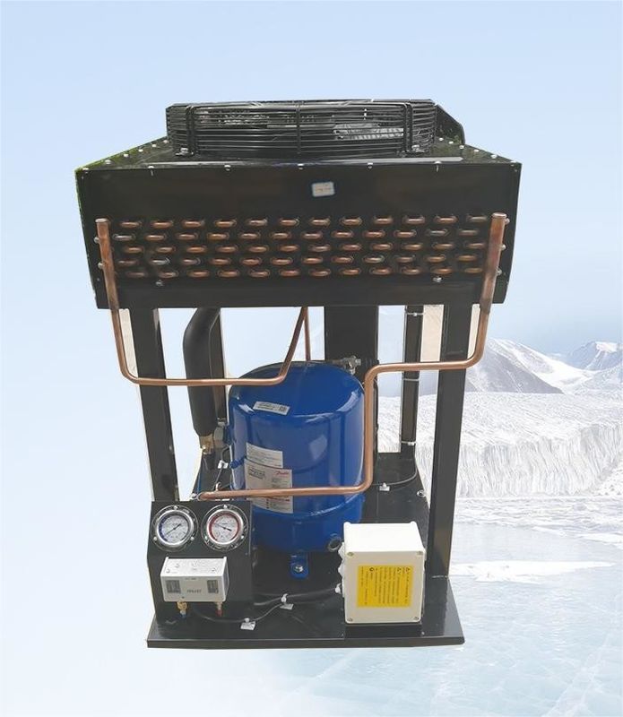 MT64 압축기 냉각 장치 R22 응축 장치 5.3HP 공기 냉각 응축 장치