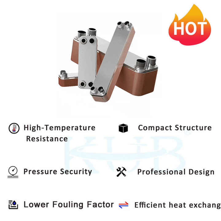 B3-50-48D 저렴한 가격 10HP 열 교환기 증발기 구리 / 스테인리스 스틸 304/316 융합 판 열 교환기 제조업체