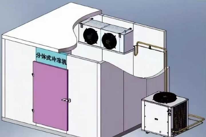 20KW 냉장고 물류 솔루션 미국 주간 냉장고 방 건설 144m3