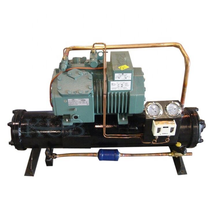 KUB 4FES-5 5HP 냉동 창고용 압축기 냉각 시스템, 냉각수 냉각 응축 장치, 냉동 장치, 작동 용이