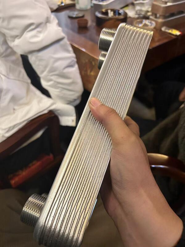 화학 작업 조건에 대한 경화 저항 판 합성 결합 모든 스테인리스 스틸 316L 판 열 교환기