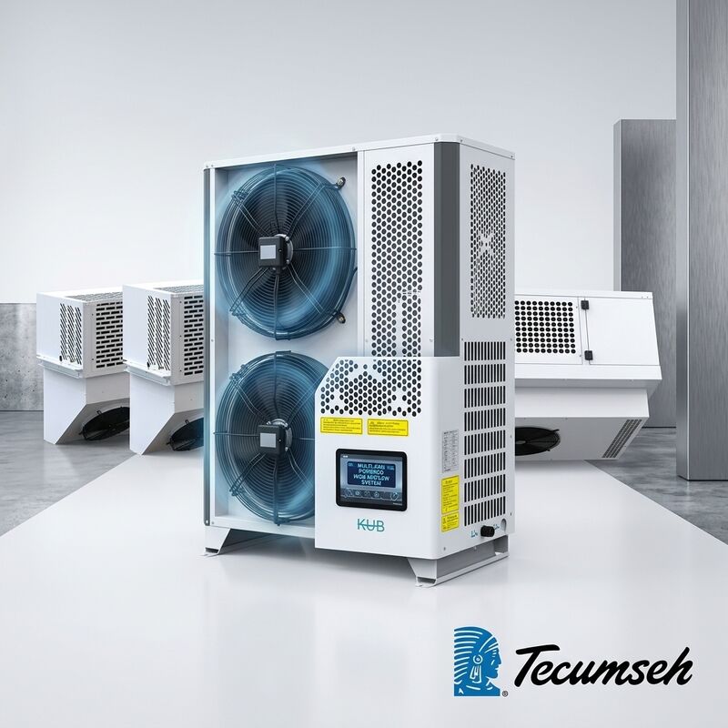 매우 조용한 48dB 소형 집광 장치 1.5HP 밀폐형 스크롤 R134a 슈퍼마켓 디스플레이 캐비닛 매장 냉동