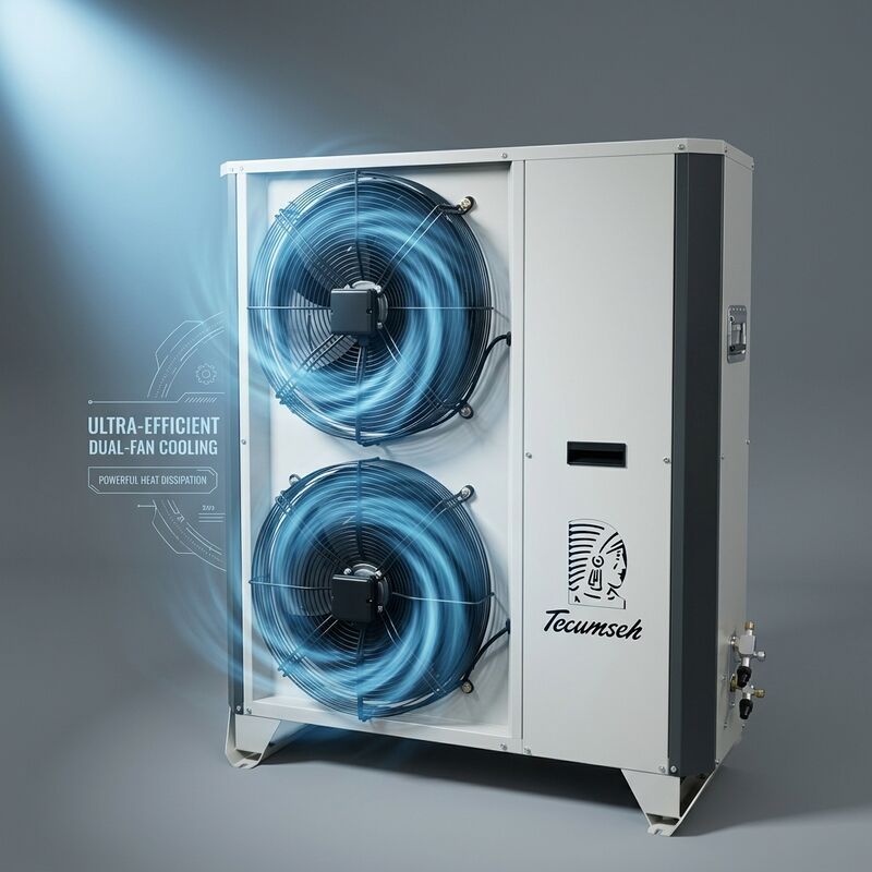 TXV는 소형 응축 장치 2HP 밀폐형 스크롤 R404A Danfoss 팽창 밸브 정밀 과열도 저온실을 갖추고 있습니다.