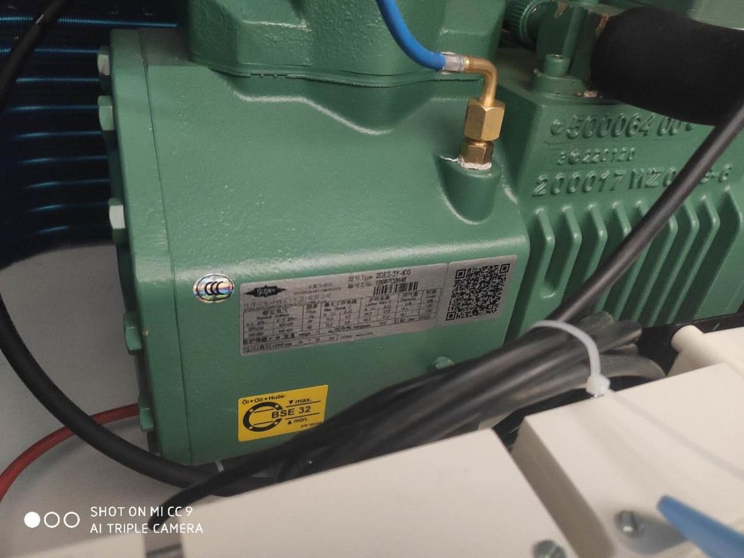 냉각장치 냉장고 냉장실을 위한 3 에이치피 R404A Ｕ 형태 세미 밀폐형응축유닛