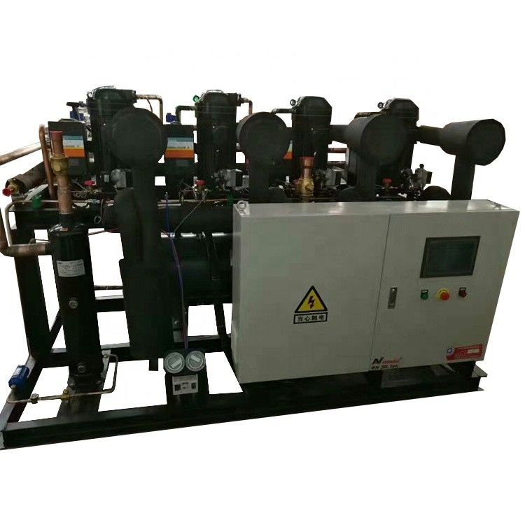 식품 판매점 평행한 냉장 설비를 위한 풍랭식 R404a 냉동 응축 유닛