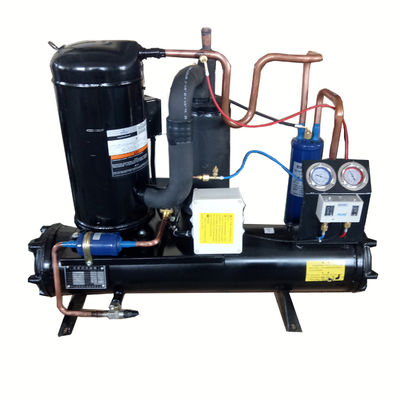380V 3PH 50HZ 물 냉각 콘덴싱 단위 1 년 보증 및 2Hp 3Hp 4Hp 코플랜드 압축기
