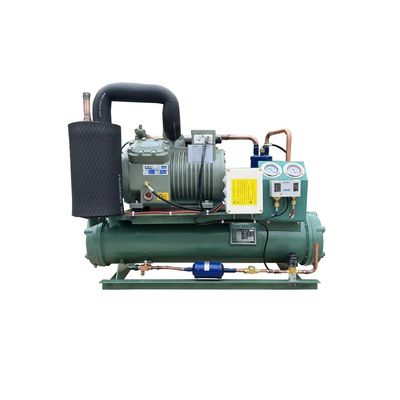 5HP 물 냉각 콘덴싱 유닛 껍질 및 튜브 냉동실 220V 3PH 60HZ의 바다 물 콘덴서